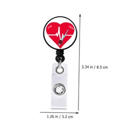 Operitacx 4pcs Retractable Badge Reel Clip for Doctors and Lightweight Id Holder for Name Tags Easy Scanning and Access and Compact Design Nursing Accessories