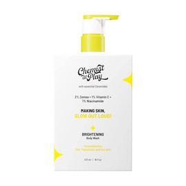 Chemist at Play Brightening Body Wash 1% Vitamin C and Niacinamide For Dry Normal Oily Dull Skin Helps Fade Scars Brightens Skin For Women and Men white 473 g