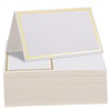 Gatuida 100Pcs Gold Foil Wedding Place Cards Elegant Tent Name