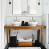 GAHEFY Black Bathroom Accessories Set with Small Trash Can 3