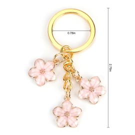 Cute Daisy Enameled Keychain Charm,Aesthetic Flower Keychain Accessories for Handbags, Zipper Pulls,and Gift Bags,Perfect for Women’s Fashion,Birthdays,Mother's Day,Christmas,Valentine's Day, Pink