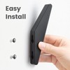 COCOYA 4Pack Metal Wall Hooks, Minimalist Coat Hooks Matte Black
