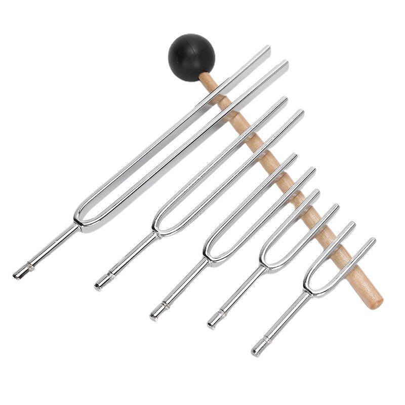 128Hz256Hz512Hz1024Hz2048HZ Aluminum Alloy Tuning Fork Sound Healing Therapy Tool Set