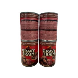 Gravy Train T-Bone Flavor Chunks in Gravy 13.2oz 5 Count NEW