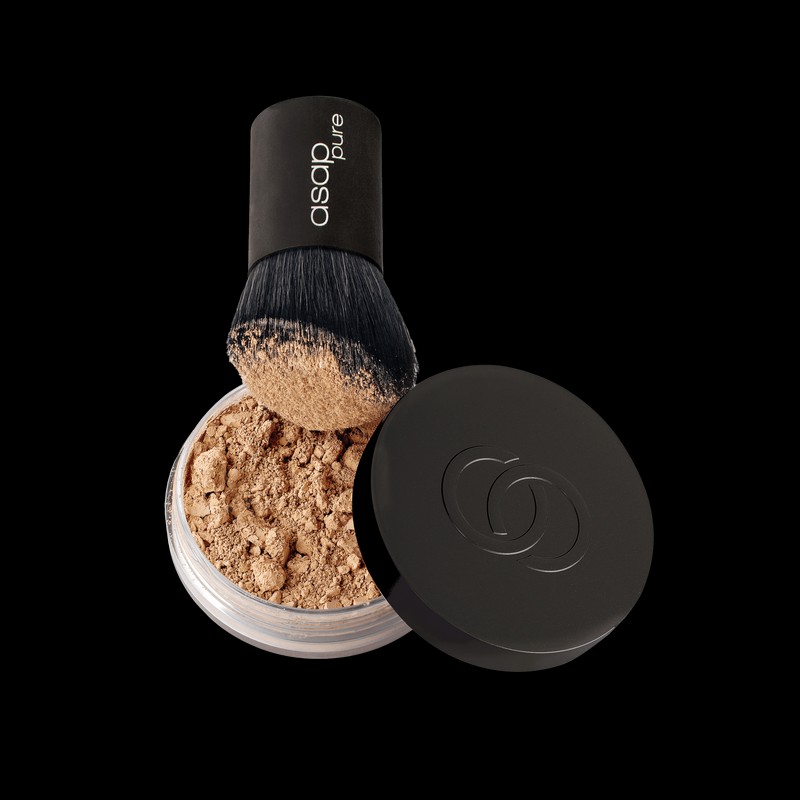 asap loose mineral foundation makeup SPF15 8g, three (medium tan)