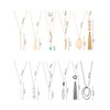 Hicarer 12 Pieces Long Pendant Necklace Set Y Tassel Leaf