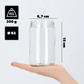 KADAX Preserving Jars 720 ml with Screw Lid fi82 mm for Pickling, Preserving and Meal Preparation - Airtight Twist-off Jars (Flowers, Pack of 24)