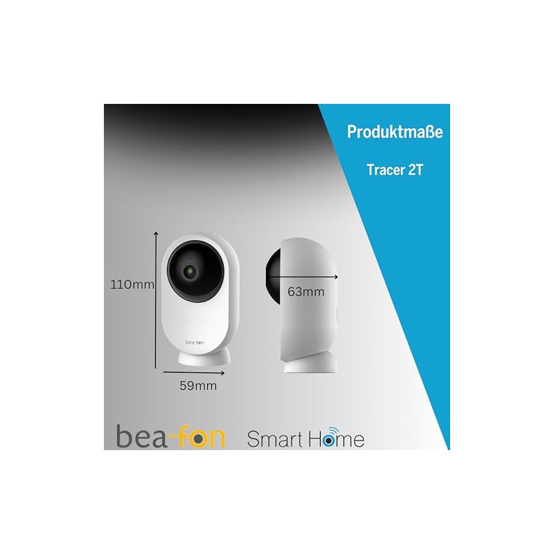 beafon, Smart Home, Tracer 2T Security Camera, 360° Controllable Indoor