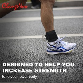 Changenow Ankle Strap for Cable Machine Professional Kickback Ankle Strap for Glute Workouts, Leg Extensions (DEEP BLACK)