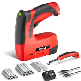 Shall Electric Staple Gun, 3 In 1 Cordless Upholstery Stapler Nail Gun For Wood,