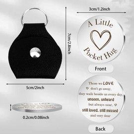 Memorial Sympathy Gifts for Loss of Loved One Mom Dad Mother Father Son Husband Daughter Dog Cat Pet Miscarriage Condolences Memorable Memory Grief Remembrance Bereavement Gift Idea Pocket Hug Token