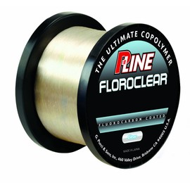 P-Line Floroclear Fluorocarbon Coated Low Memory Copolymer Bulk Spool, 4lb-3000yd, Clear, 4 lb