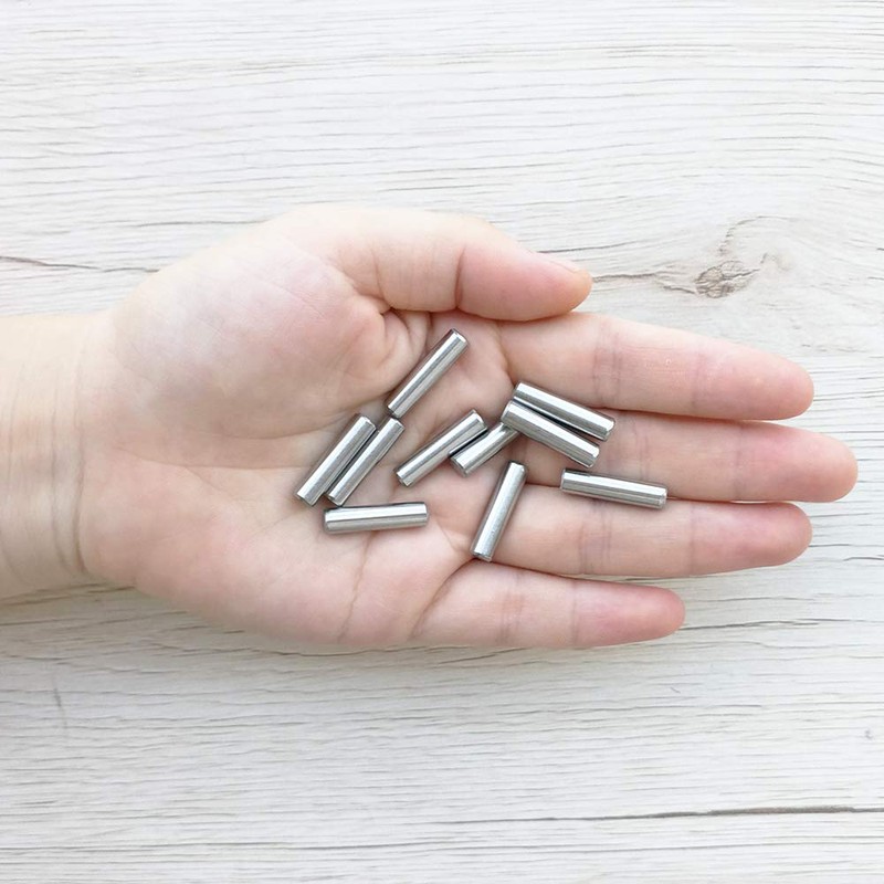 Yesallwas 30PCS 6mm x 30mm Dowel Pin 304 Stainless Steel