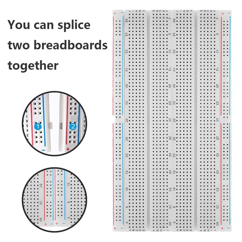 Xiatiaosann 140pcs Breadboard Assortment kit, With 2Pcs 830 Tie Points