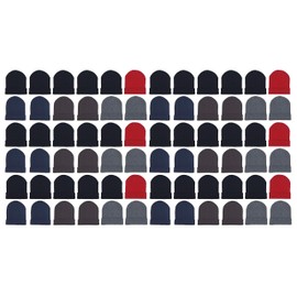 Wholesale Winter Gloves Beanies, Warm Thick Thermal Bulk Case Pack Unisex Men Women (60, Beanies - Assorted Solids)
