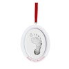 Pearhead 50016 Decorazione Ovale Double Face per Foto e Impronta