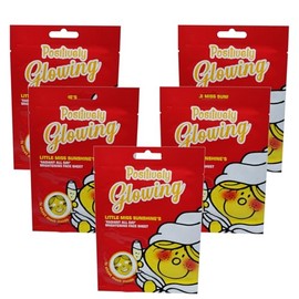 Positively Glowing Brightening Face Sheet Masks, Radiant All Day, Pack of 5