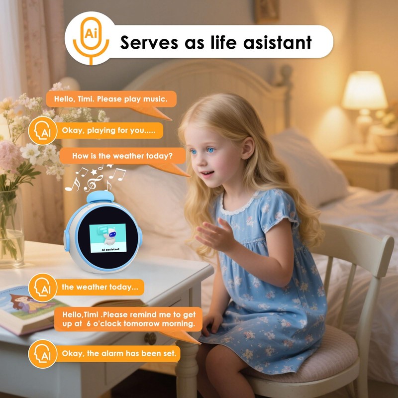 Kids Alarm Clock, Sound Machine to Wake Alarm Clock for