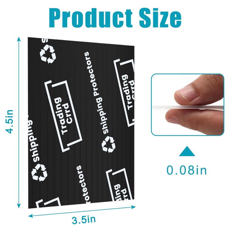200 Pack Trading Card Shipping Protector Coolrunner 3.5" x 4.5"
