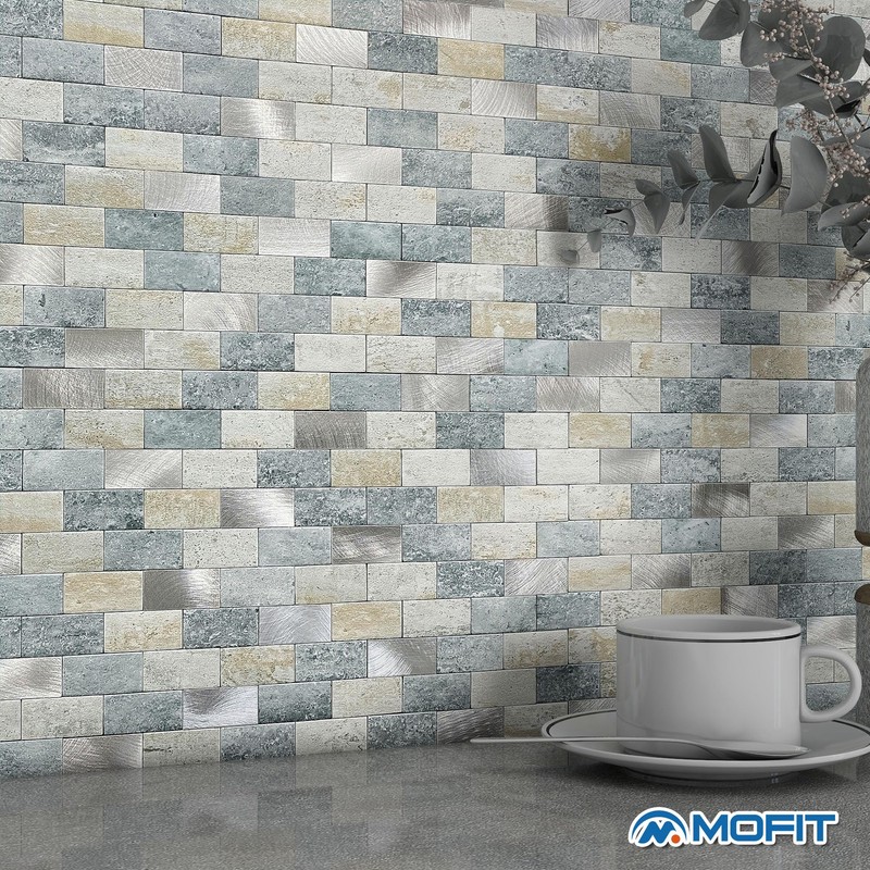M MOFIT Peel and Stick Brick Backsplash for Kitchen,Back Splash