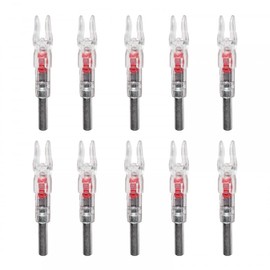 DONGKER 10pcs Archery Bow Nock,LED Nock Automatically Lighted Nock 6.2mm LED Glowing Arrow Nock Tail for Hunting Shooting