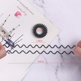 EZbobble 12pcs Spiral Hair Bands for Women and Girls Plastic Multicolor Series Spiral Hair Bands (Color10)