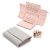 Becko Jewellery Organizer Roll Travel Jewel Bag case for Multiple