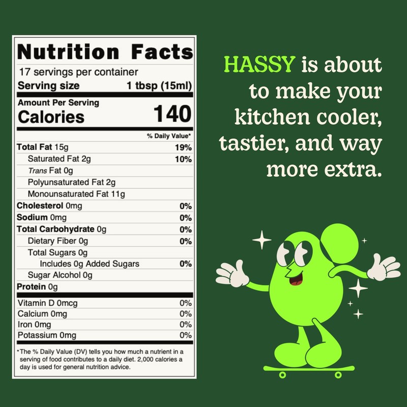 HASSY Extra Virgin Avocado Oil – Premium Flavor for Dressings,