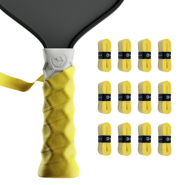 Hesacore Hesatac Overgrip Tape – 12 Pack – Yellow –