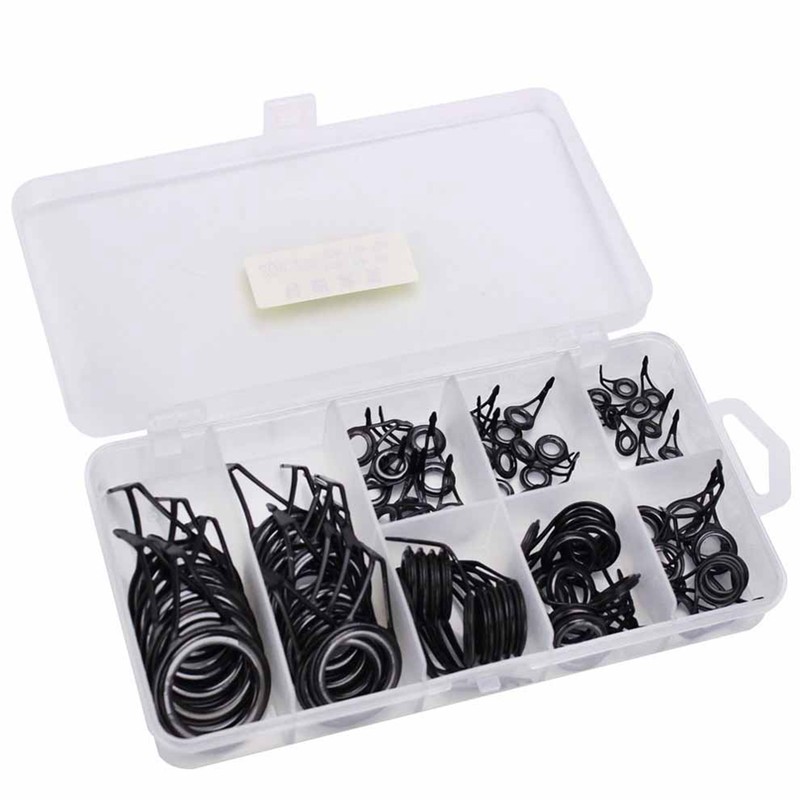 Fishing Rod Tip Repair Kit High Carbon Steel Ceramic Ring