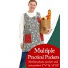 APRONNER Plus Size Aprons for Women with Pockets Cotton Linen