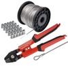 Wire Rope Crimping Tool Kit, with 1/16-304 Stainless Steel Cable