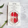 Almond Valentine’s Day Press on Nails Red Small Heart Fake