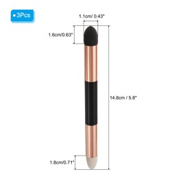 PATIKIL Artist Blending Sponge Pen, 3 Pcs Large Double Headed Reusable Rubbing Sponge Sketch Pen Brush Drawing Art Blenders for Artist Lightening Highlight Shadow Detail Correction, Silver