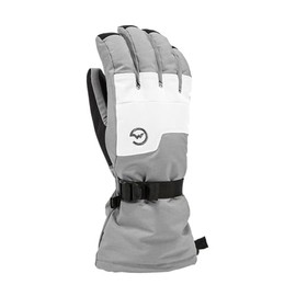 Gordini Women's AquaBloc Down Gauntlet Glove, Clay Grey/White, Large