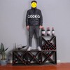 FDHUIJIA Wine Rack Cabinet countertop Wooden Stackable Storage Retro Cube