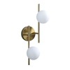 LZPZRUI Modern Globe Wall Sconce 2 Light Bedroom Wall lamp