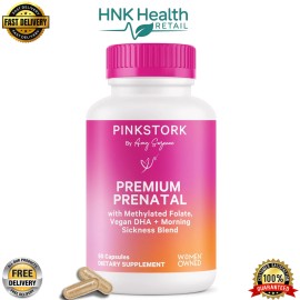 Pink Stork Premium Prenatal Vitamin for Women - B6, & Iron - 60 Capsules