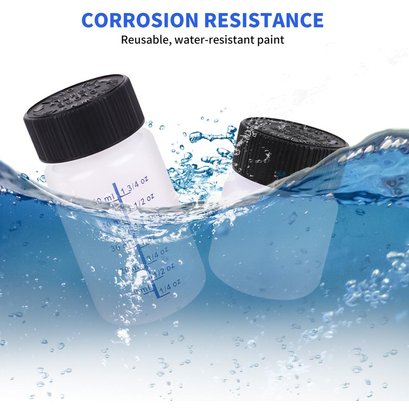 BUWUSMU 64 Pcs Touch up Paint Bottles with Applicator Brush