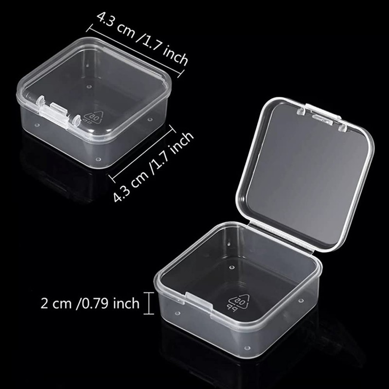 WYAN Pack of 15 plastic storage containers with lid, for