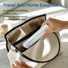 Portable Plastic Toothbrush Storage, Clear White Travel Toothbrush Case, for