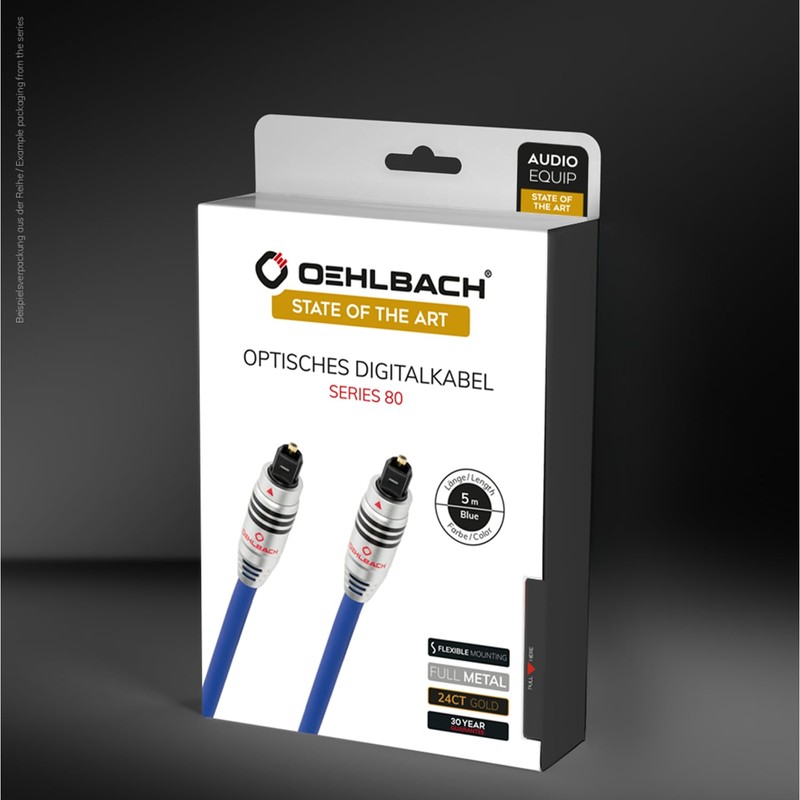 OEHLBACH 1382 2m Toslink Toslink Blue fiber optic cable -