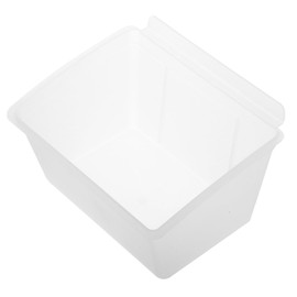 Tofficu Slat Wall Storage Bin Compact Plastic Organizer for Tools Sundries and Accessories Versatile Wall Mounted Desktop Use for Garage Workshop and Office Efficient Design