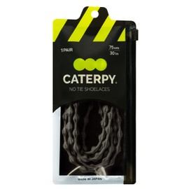 Caterpy New Caterpie with improved fit that is difficult to fall out! 2 sizes x 15 colors (60 cm (for 4 - 5 holes), Jaguar Black), jaguar black