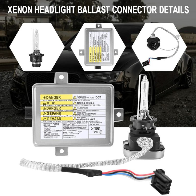 W3T10471 Xenon HID Ballast Headlight with D2S Bulb and Igniter