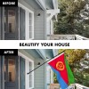 UD_Flag Pole 6FT Black Tangle Free & Eritrea Eritrean Flag