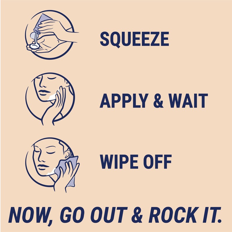 Nair Hair Remover Moisturizing Face Cream, with Sweet Almond Oil,