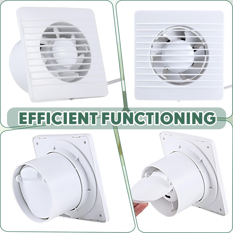 Qunclay 2 Pcs 4 Inch Small Window Fan 110v Kitchen