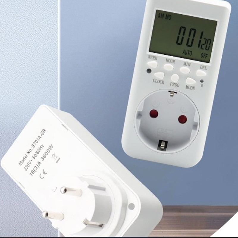 Timer Outlet Electric 24 Hour Indoor Plug in Outlet Timer