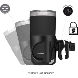 New Stroller Cup Holder Compatible with Yeti Rambler 10-40 Oz. Models (Black)